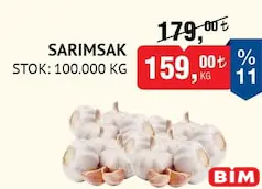SARIMSAK KG fiyat ve kampanya bilgisi